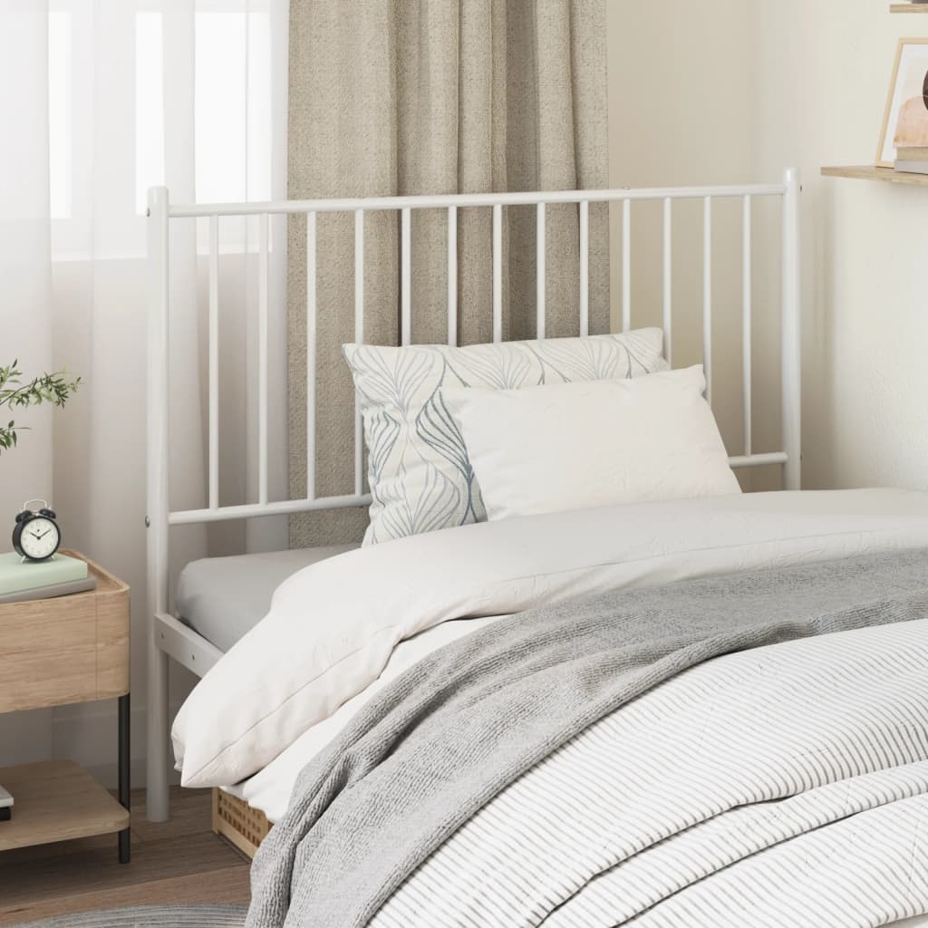 NNEVL Metal Headboard White 107 cm King Single - Your Home
