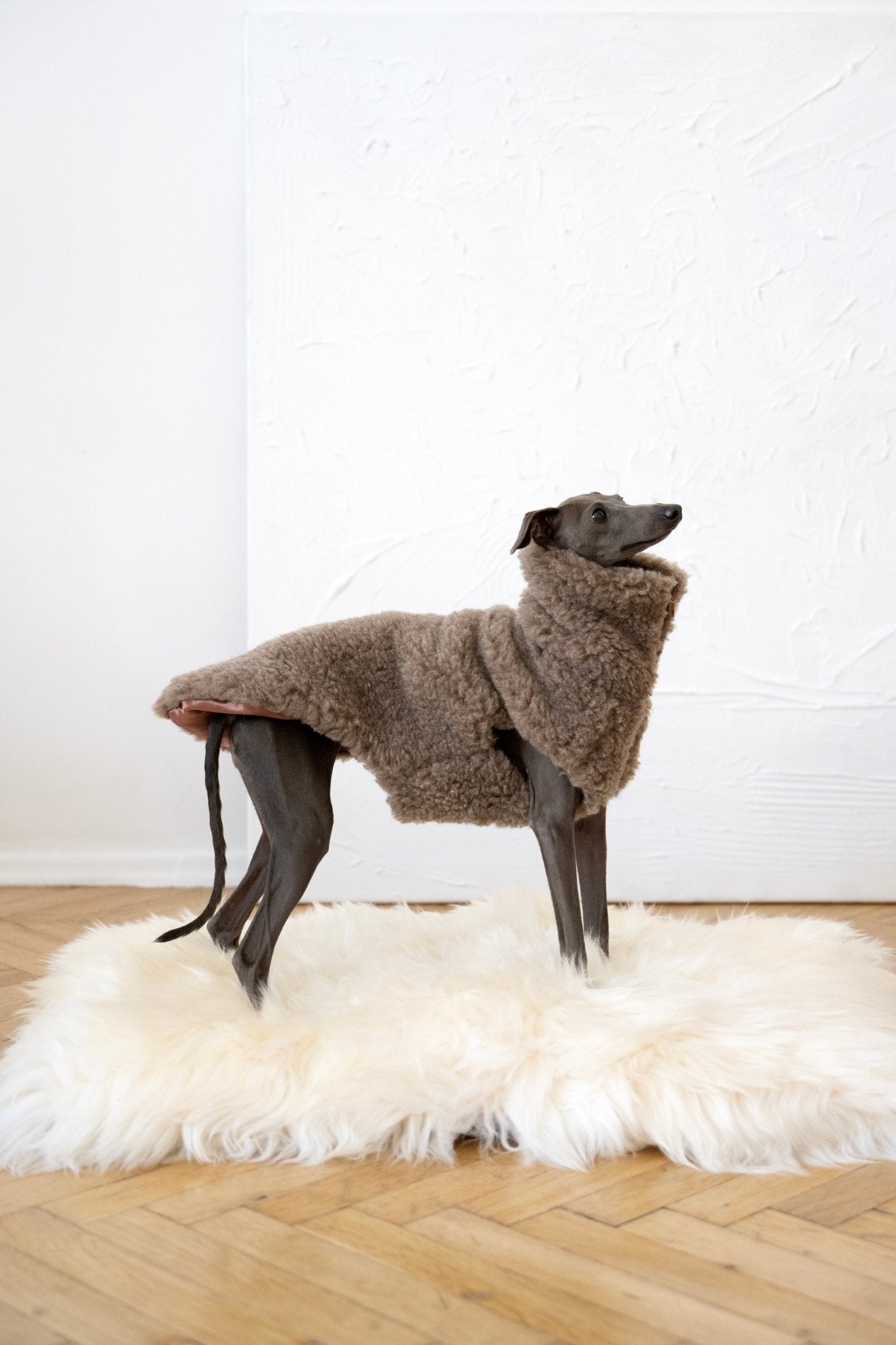 Square or Rectangular Natural Sheepskin Pet Mat - White - Your Home