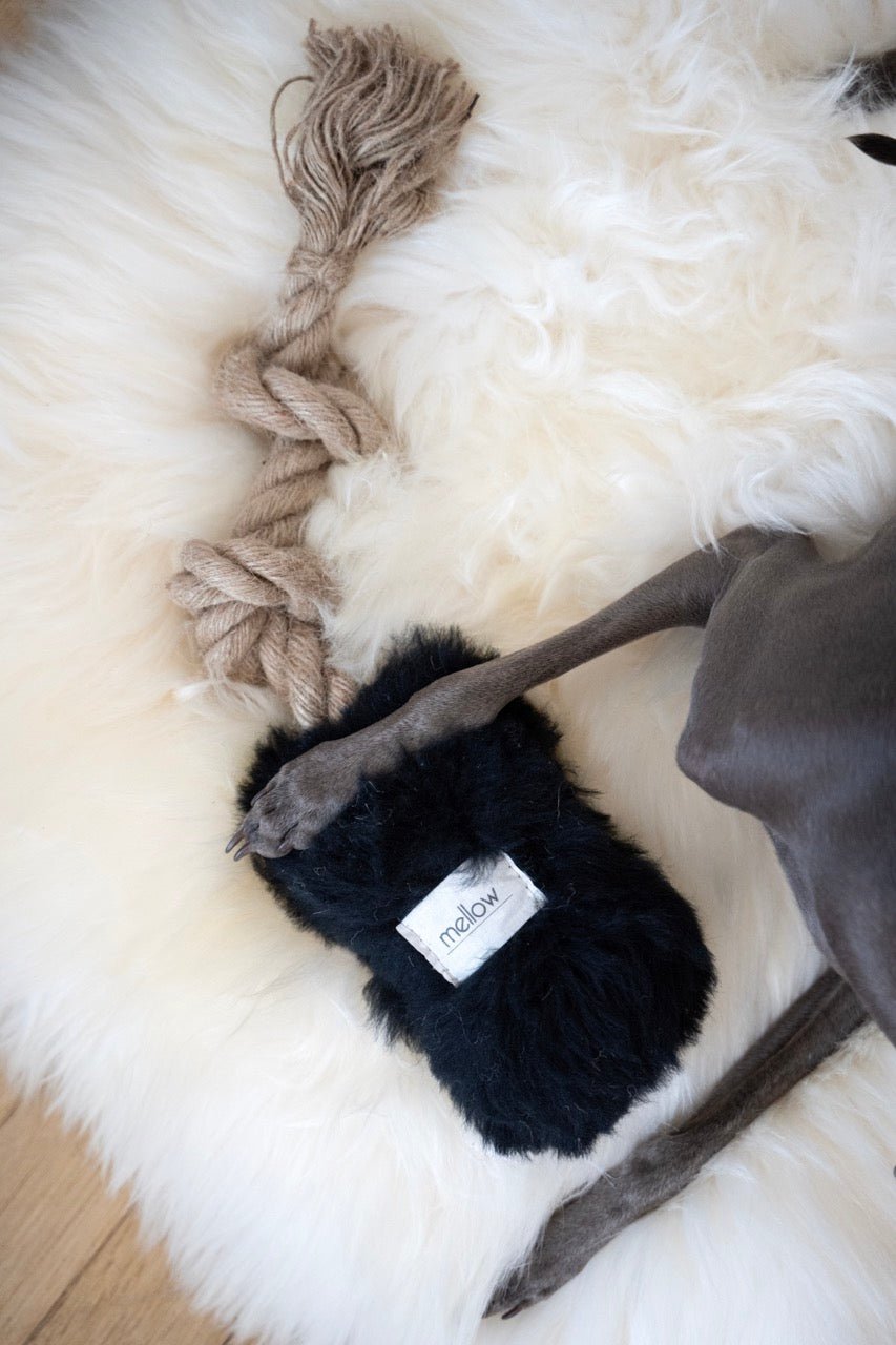 Square or Rectangular Natural Sheepskin Pet Mat - White - Your Home