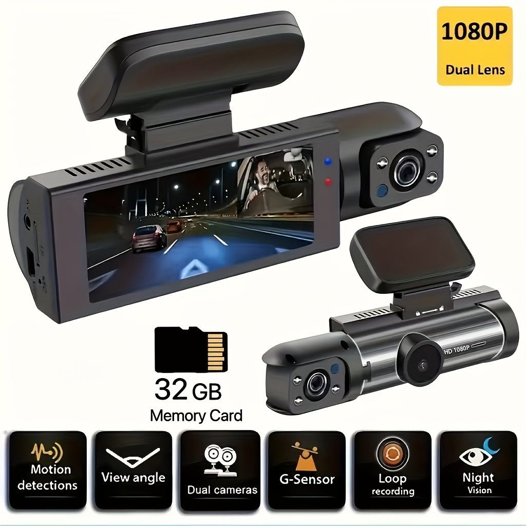 1080P Dual - Lens Car Dash Cam with Night Vision - Your Home