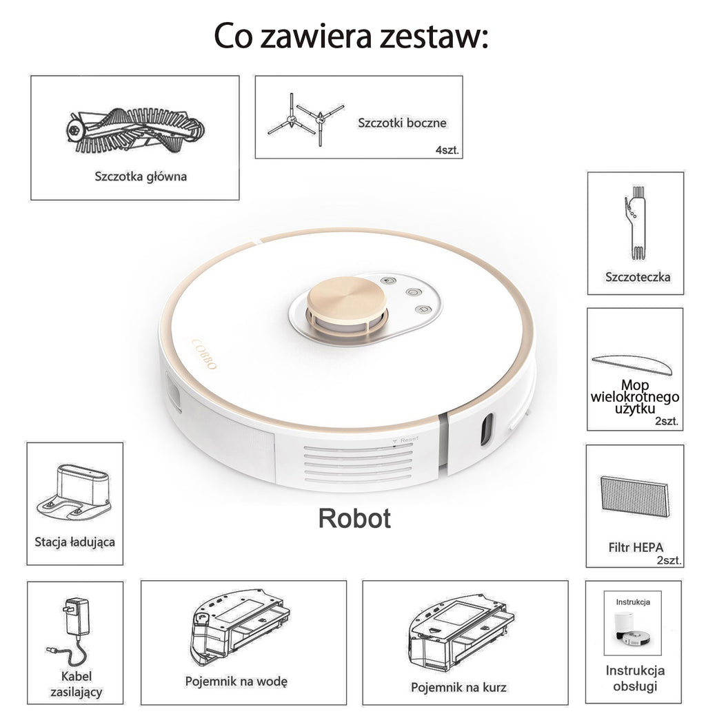 COBBO PRO27 Robot Mop and Vacuum - Your Home