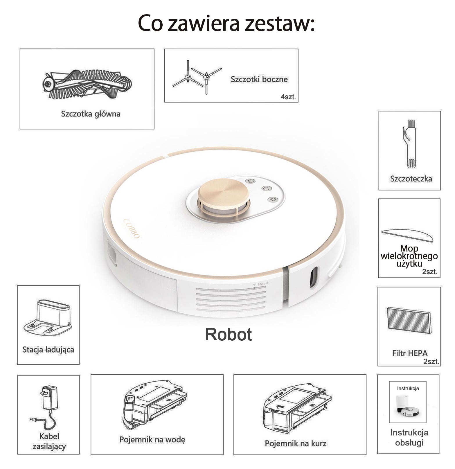 COBBO PRO27 Robot Mop and Vacuum - Your Home